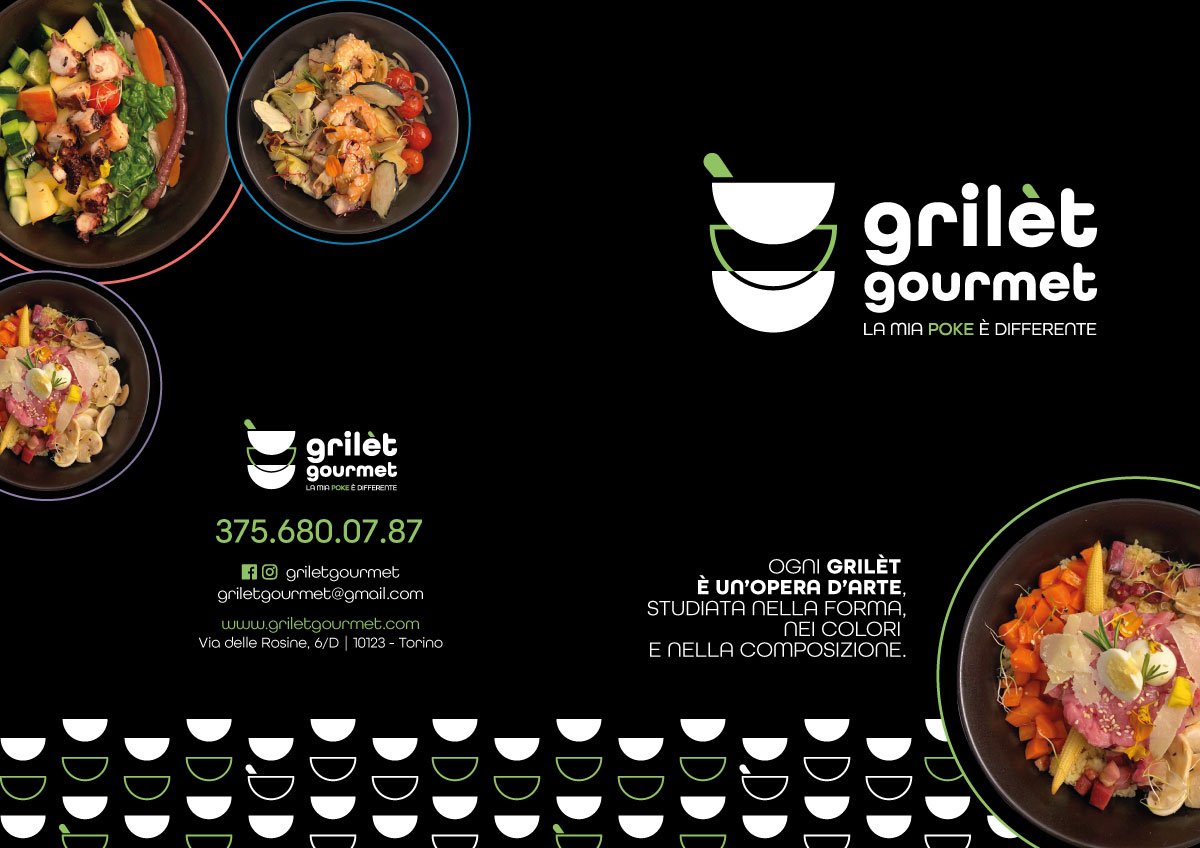 Grilet-gourmet-brand-identity-menu Ermanno Benna Grilet Gourmet brand identity menu